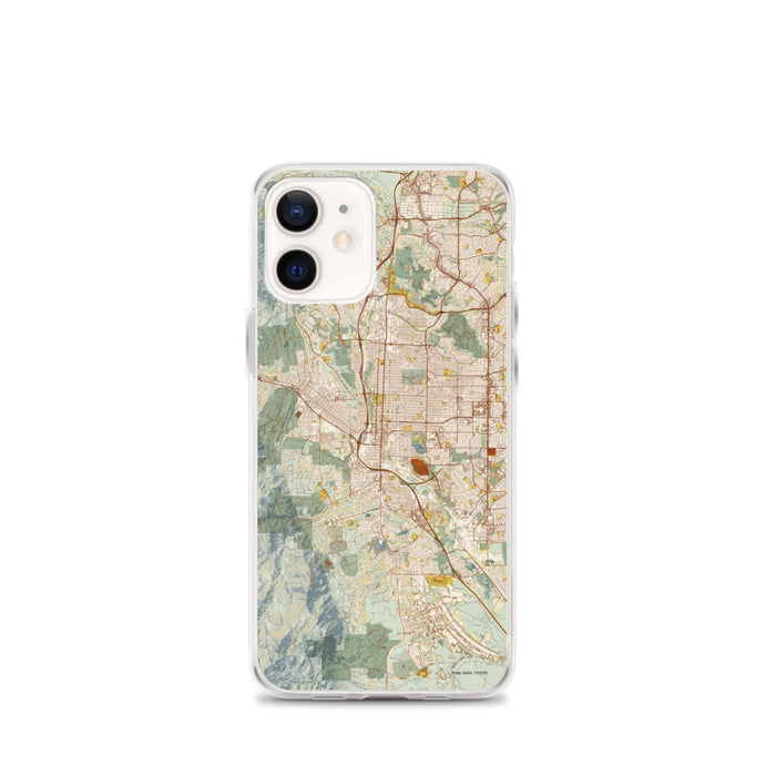 Custom Colorado Springs Colorado Map iPhone 12 mini Phone Case in Woodblock