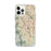 Custom Colorado Springs Colorado Map iPhone 12 Pro Max Phone Case in Woodblock