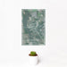 12x18 Colquitt Georgia Map Print Portrait Orientation in Afternoon Style With Small Cactus Plant in White Planter