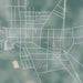 Colquitt Georgia Map Print in Afternoon Style Zoomed In Close Up Showing Details