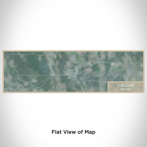 Flat View of Map Custom Colquitt Georgia Map Enamel Mug in Afternoon