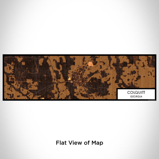 Flat View of Map Custom Colquitt Georgia Map Enamel Mug in Ember