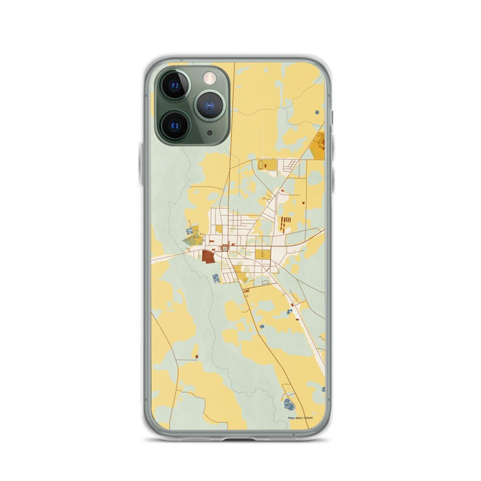Custom Colquitt Georgia Map Phone Case in Woodblock