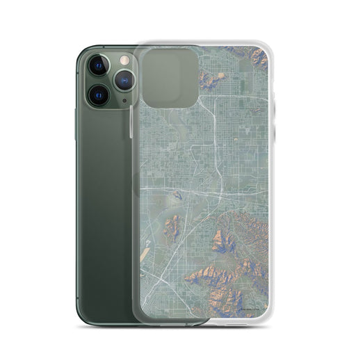 Custom Colton California Map Phone Case in Afternoon