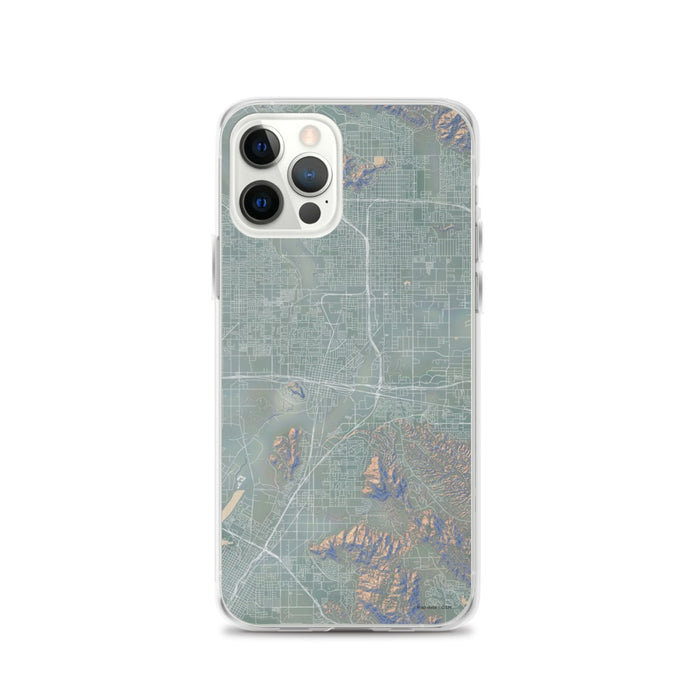 Custom iPhone 12 Pro Colton California Map Phone Case in Afternoon