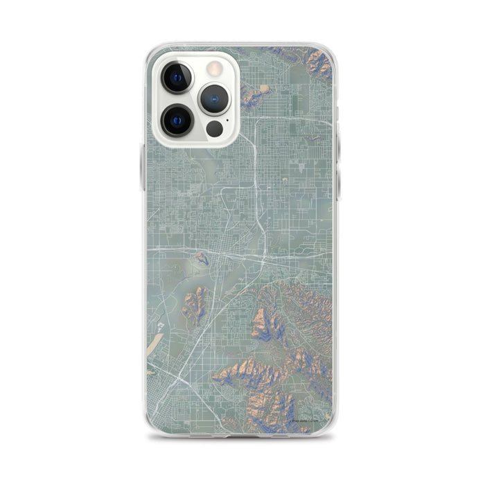 Custom iPhone 12 Pro Max Colton California Map Phone Case in Afternoon