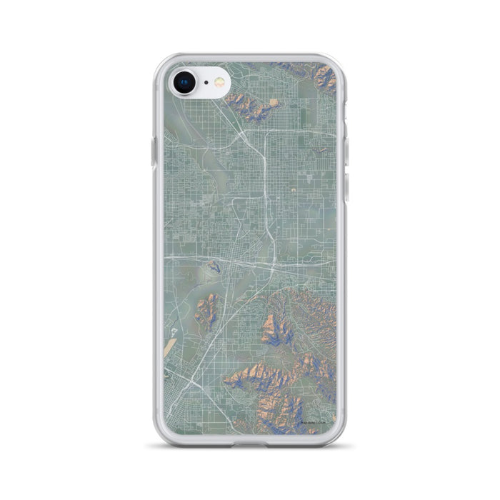 Custom iPhone SE Colton California Map Phone Case in Afternoon