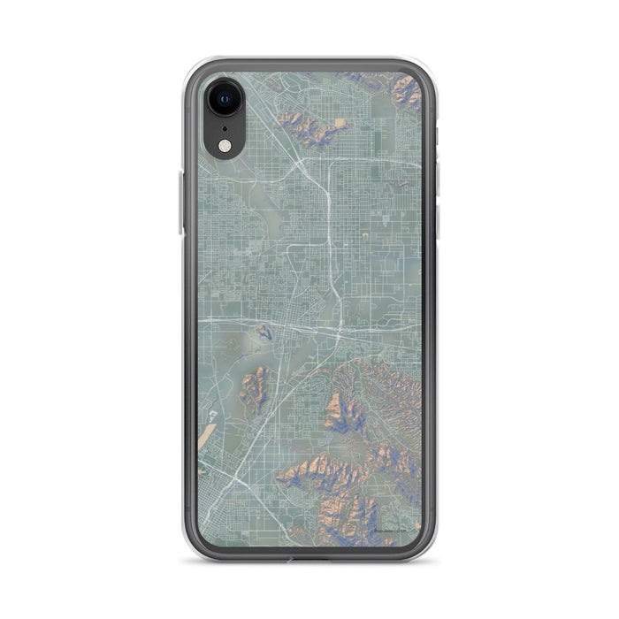 Custom iPhone XR Colton California Map Phone Case in Afternoon