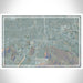 Colton California Map Print Landscape Orientation in Afternoon Style With Shaded Background