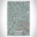Colton California Map Print Portrait Orientation in Afternoon Style With Shaded Background