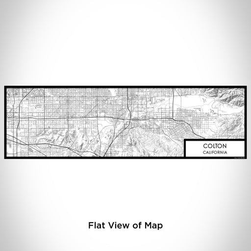 Flat View of Map Custom Colton California Map Enamel Mug in Classic