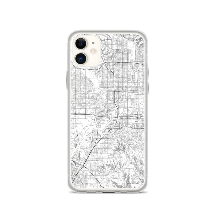 Custom iPhone 11 Colton California Map Phone Case in Classic