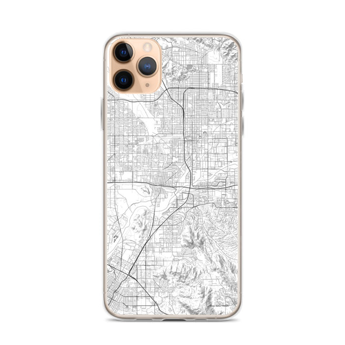 Custom iPhone 11 Pro Max Colton California Map Phone Case in Classic