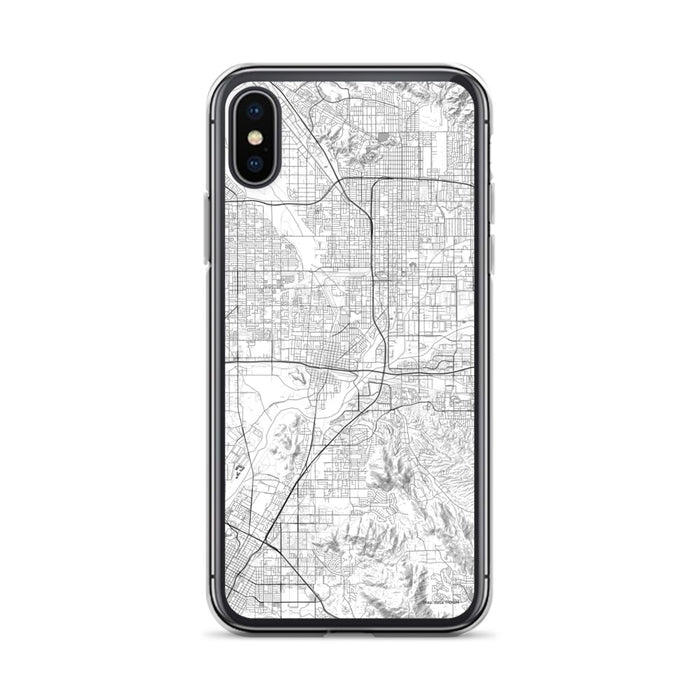 Custom iPhone X/XS Colton California Map Phone Case in Classic