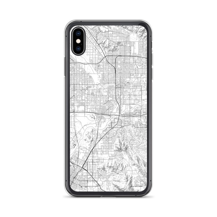 Custom iPhone XS Max Colton California Map Phone Case in Classic