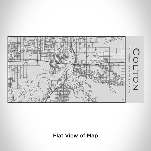 Rendered View of Colton California Map Engraving on 17oz Stainless Steel Insulated Cola Bottle