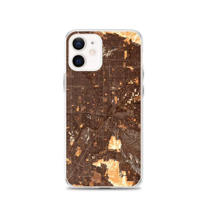 Custom iPhone 12 Colton California Map Phone Case in Ember