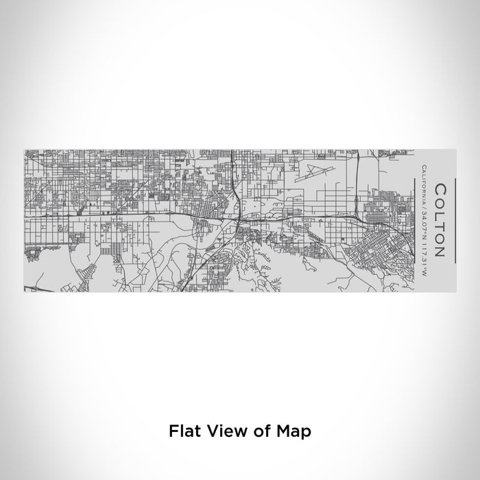 Rendered View of Colton California Map Engraving on 10oz Stainless Steel Insulated Cup with Sipping Lid