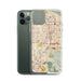 Custom Colton California Map Phone Case in Woodblock