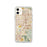 Custom iPhone 11 Colton California Map Phone Case in Woodblock