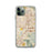 Custom iPhone 11 Pro Colton California Map Phone Case in Woodblock