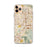 Custom iPhone 11 Pro Max Colton California Map Phone Case in Woodblock