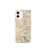 Custom iPhone 12 mini Colton California Map Phone Case in Woodblock