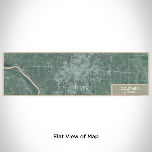 Flat View of Map Custom Columbia Missouri Map Enamel Mug in Afternoon