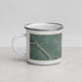 Left View Custom Columbia Missouri Map Enamel Mug in Afternoon