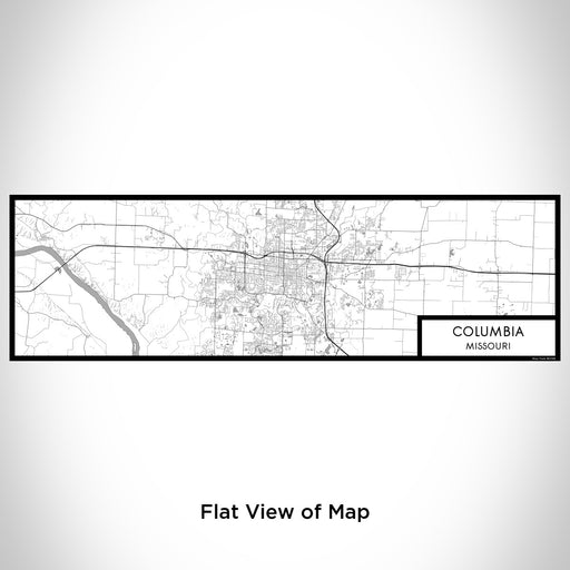 Flat View of Map Custom Columbia Missouri Map Enamel Mug in Classic