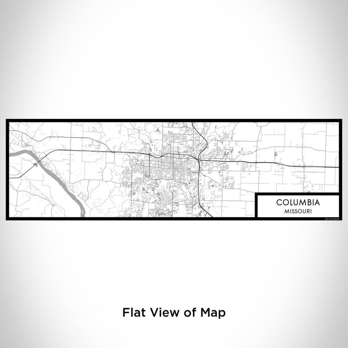 Flat View of Map Custom Columbia Missouri Map Enamel Mug in Classic