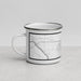 Left View Custom Columbia Missouri Map Enamel Mug in Classic