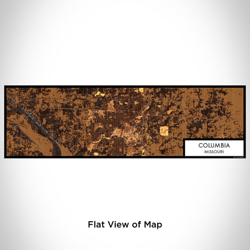 Flat View of Map Custom Columbia Missouri Map Enamel Mug in Ember