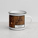 Right View Custom Columbia Missouri Map Enamel Mug in Ember