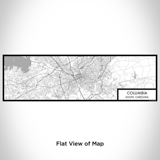 Flat View of Map Custom Columbia South Carolina Map Enamel Mug in Classic