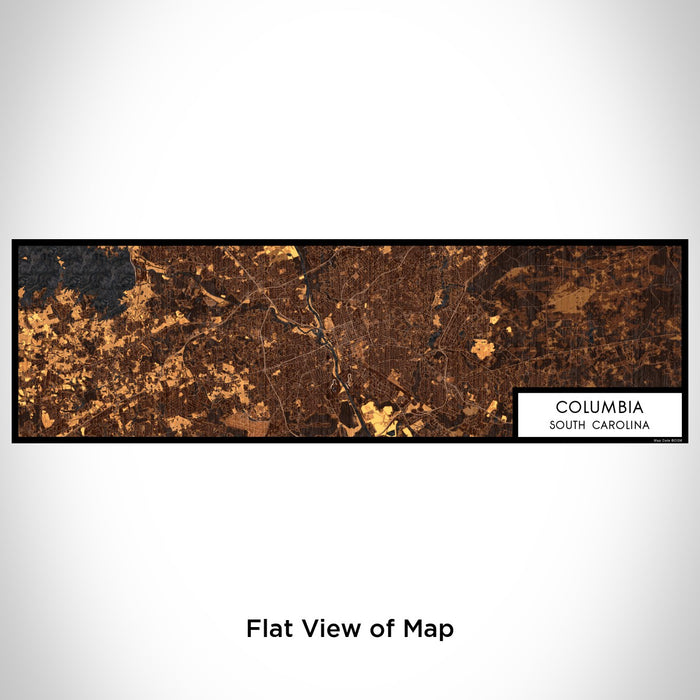 Flat View of Map Custom Columbia South Carolina Map Enamel Mug in Ember
