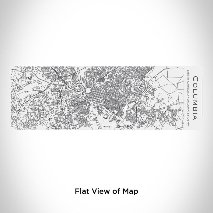 Rendered View of Columbia South Carolina Map Engraving on 10oz Stainless Steel Insulated Cup with Sliding Lid in White