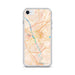Custom Columbia South Carolina Map iPhone SE Phone Case in Watercolor