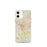 Custom Columbia South Carolina Map iPhone 12 mini Phone Case in Woodblock