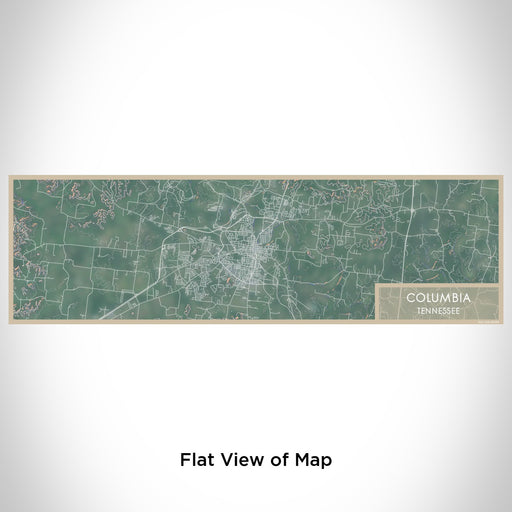 Flat View of Map Custom Columbia Tennessee Map Enamel Mug in Afternoon