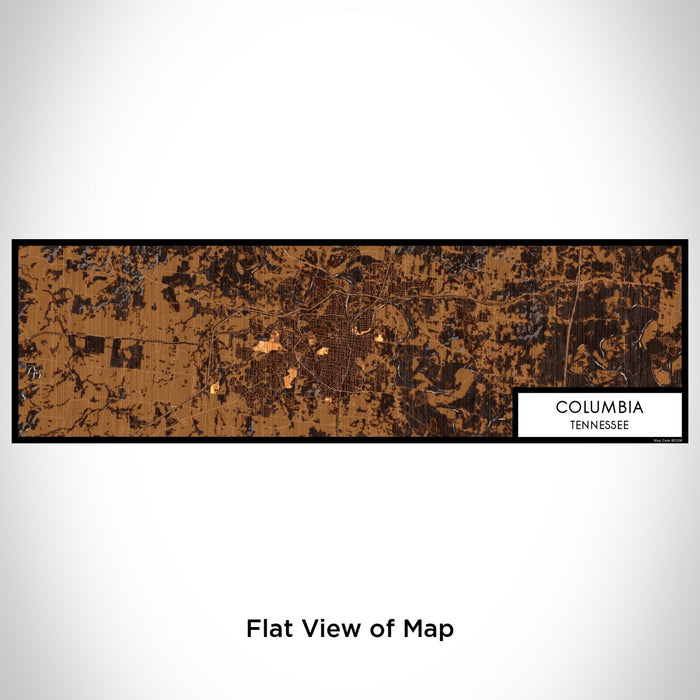 Flat View of Map Custom Columbia Tennessee Map Enamel Mug in Ember