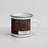 Right View Custom Columbia Tennessee Map Enamel Mug in Ember