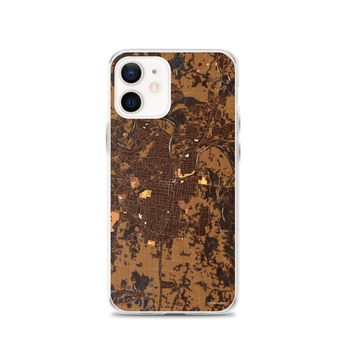Custom Columbia Tennessee Map iPhone 12 Phone Case in Ember
