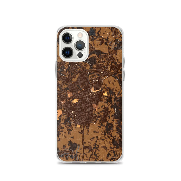 Custom Columbia Tennessee Map iPhone 12 Pro Phone Case in Ember