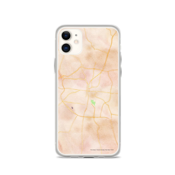 Custom Columbia Tennessee Map Phone Case in Watercolor