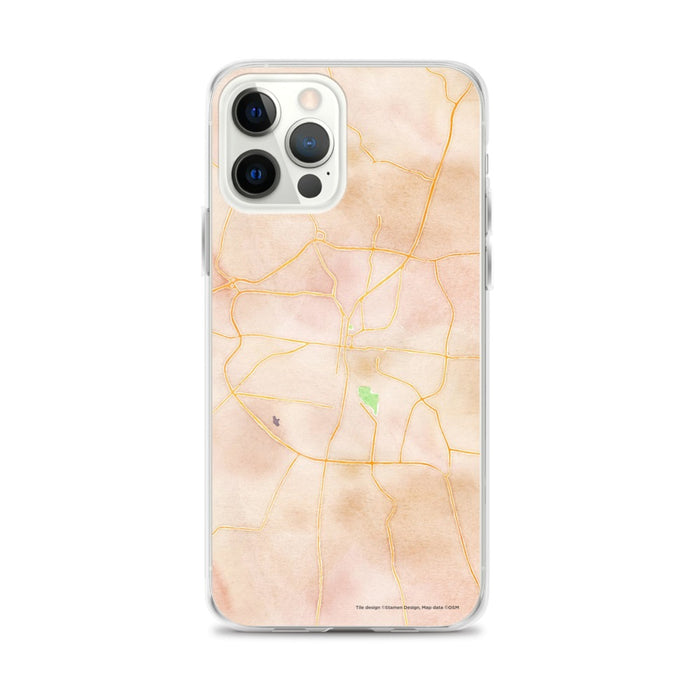 Custom Columbia Tennessee Map iPhone 12 Pro Max Phone Case in Watercolor