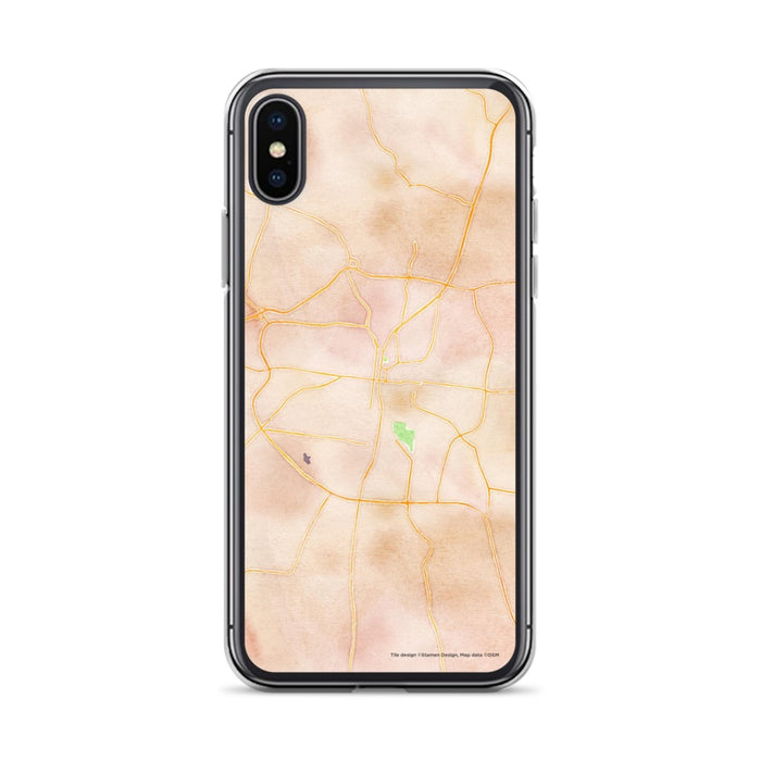 Custom Columbia Tennessee Map Phone Case in Watercolor