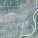 Columbia Falls Montana Map Print in Afternoon Style Zoomed In Close Up Showing Details