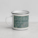 Left View Custom Columbia Falls Montana Map Enamel Mug in Afternoon
