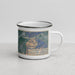 Right View Custom Columbia Falls Montana Map Enamel Mug in Afternoon